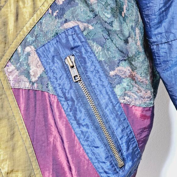 Beverly Hills Blues Jacket Vintage 90's Puffer Duck Down Pockets Women's Size XL - Picture 5 of 9